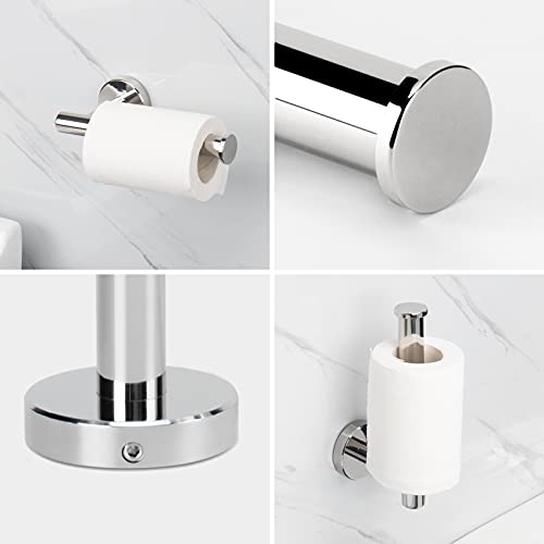 NearMoon Bathroom Hardware Set SUS 304 Thicken Stainless Steel-Towel Bar Set Include 16" Towel Rod, Toilet Paper Holder, Multifunctional Hooks Bathroom Accessories (Chrome Finish, 5 Pcs) - color: Chrome Finish