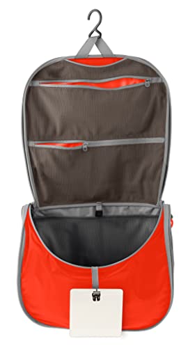 Sea to Summit Large Hanging Toiletry Bag, Travel Organizer for Men and Women, Spicy Orange - color: Spicy Orange
