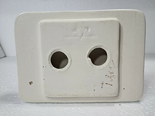 Bright White Matte Ceramic Soap Dish Tray Tile in Daltile Color 0790 Mid Century Modern Retro