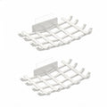 Bar Soap Holder for Shower Wall, Self Draining Plastic Bar Soap Dish Tray Container Case for Bathroom Sink, Adhesive Shower Soap Dish Holder Wall Mounted, White 2 Pack - color: White