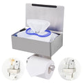 Adhesive Toilet Paper Holder with Shelf and Storage, Wall Mount Toilet Paper Roll Holder & Flushable Wipes Dispenser Set Fits Any Bathroom, Stainless Steel Tissue Holder-Round, Brushed Nickel - color: Brushed Nickel Round