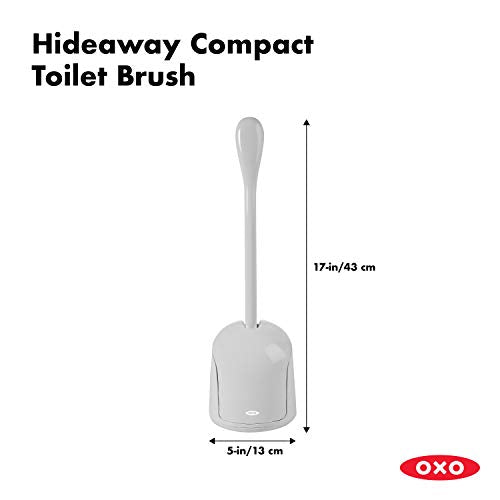 OXO Good Grips Compact Toilet Brush & Canister - Gray (Pack of 6) - color: Gray, size: 1 Count (Pack of 6)