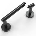 Ruacq Toilet Paper Holder Matte Black Double Post Pivoting Round Tissue Holders Roll Holder Hangers Toilet Paper Holders SUS 304 Stainless Steel Modern Wall Mounted - color: Matte Black, size: Classic