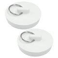 Rubber Drain Stoppers, 2 Pack, 1-7/8 Inch (47mm) | Bathroom Sink Stopper, Universal Bathtub Drain Plug, Hanging Ring, For Kitchen Sink Tub Drain - style: 1-7/8 Inch