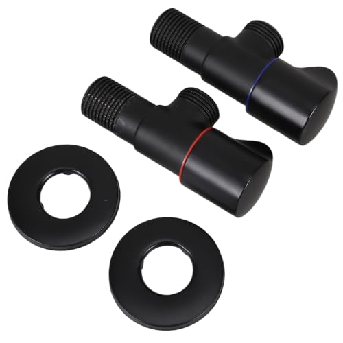 DOITOOL 2-Pack Flow Control Water Pressure Reducing Valve Hand Held Sprayer Shower Head Shut off Control 3.34X1.45X1.06In Compact Design for Bathroom Kitchen Plumbing