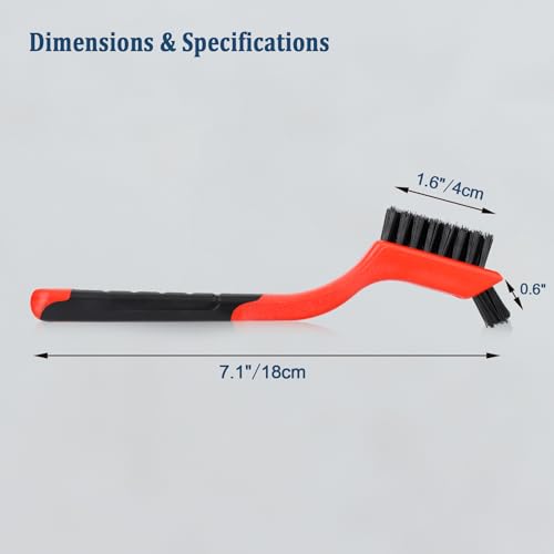 6pcs Nylon Brushes for Cleaning, Small Cleaning Brushes for Tight Spaces, Car Detailing Brush Set for Cleaning Dust in Holes - size: 6 pcs
