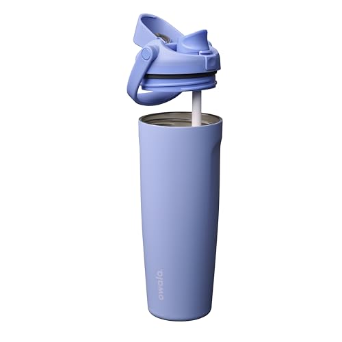 Owala FreeSip Sway Insulated Stainless Steel Water Bottle with Two-Way Spout, Built-In Straw and Bucket Handle, Made for Travel, School, and Sports, 30oz, BPA Free, Leak Proof, Out of the Blue - color: Out of the Blue, size: 30 Ounces