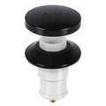 1 Pack 1068204 Bathtub Drain Stopper Replacement and Cover Compatible with Kohler Bathtub K-7272 K-7271 K-7259 K-7265, Bathroom Pop Up Tub Drain Stopper with 3/8'' Thread Studs (Matte Black Cover) - color: Matte Black Cover