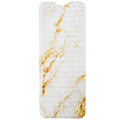 ENKOSI Bath Mat – Large 40 x 16 Inch Non-Slip Bathtub Mat with Secure Suction Cups & Drain Holes – Extra Long Bathroom Shower Mat for Tub with Marble Gold Design (40x16 Marble Gold) - color: Marble White Gold