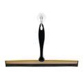 iDesign Bathroom Shower Squeegee, Black/Soft Brass | Wall Hook Included - color: Black/Soft Brass, style: Pack of 1