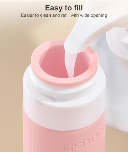Quatish Travel Bottles for Toiletries 6 Pack, Original Patented Leakproof 3 oz Tsa Approved Travel Size Containers, BPA Free Silicone Shampoo and Conditioner Bottle, Cruise Camping Essentials, Macaron - color: Macaron