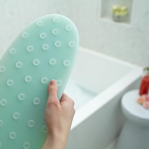 Luxury Body Stopper, Anti-Slip Spa Accessory, Holds Reclined Position in Bath to Fully Release Tension, Bathe Comfortably Hands Free, and Keep Your Hair Dry. Recline, Relax, Stay Put! - color: Sea Glass
