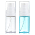 Travel Spray Bottle 2 Pack 1.35oz / 40ml Small Fine Mist Spray Bottles | Empty Mini Spray Bottles Refillable Plastic Travel Bottle - Leak Proof - for Face Toner, Hair Mist, Plants, Cleaning - color: clear+blue