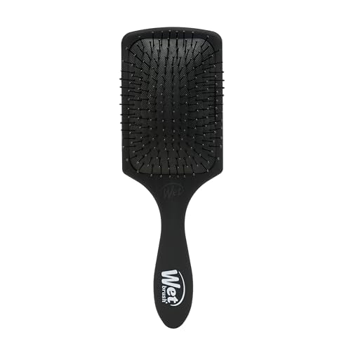 Wet Brush Paddle Detangler Hair Brush, Black Frost - Ultra-Soft IntelliFlex Detangling Bristles with AquaVent Design - Spread Hair Treatments Evenly - Glides Through Tangles For All Hair Types - color: Black Frost, size: 1 Count (Pack of 1)