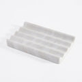 Soap Holder, Marble Soap Dish for Shower, Bar Soaps Holder with Water Ripple Design, Easy Cleaning Soaps Saver for Kitchen Sink，Bathroom, Executive Greek Natural Stone Tray(Agiax) - color: Agiax