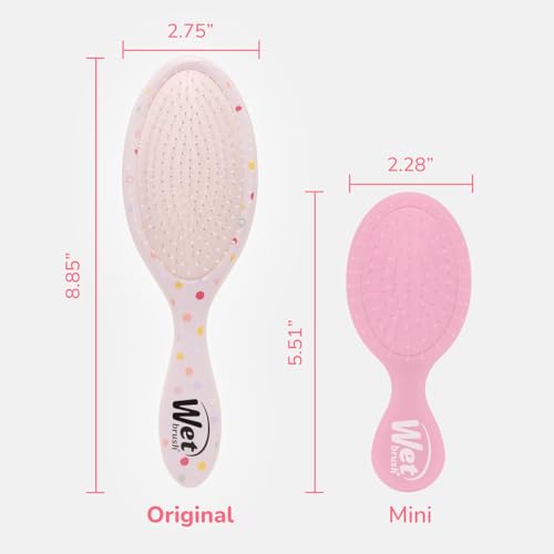 Wet Brush Original Detangling Hair Brush, Hello Disney Minnie Mouse - Ultra-Soft IntelliFlex Bristles - Detangler Brush Glide Through Tangles With Ease For All - For Women, Men, Wet & Dry Hair - color: Minnie