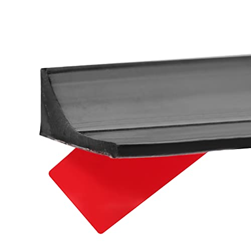 New Collapsible Shower Threshold Water Dam, Self Adhesive Silicone Waterproof Barrier Bathroom and Kitchen Water Strip Dam Shower Guard for Dry And Wet Separation Caulk Seal Strip Edge Trim(Black) - color: Black, style: 39Inch