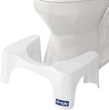 Squatty Potty Simple Curve Bathroom Toilet Stool 7" White - color: White