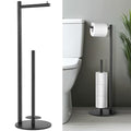 Toilet Paper Holder Stand, Toilet Paper Storage Standing, Standing Toilet Paper Stand, Standing Toilets Paper Holder with Storage, Bathroom ToiletPaper Roll Stand - color: Double Column