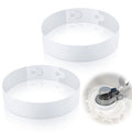 2 Pcs 96” Splash Guard for Floor Scrubbers Adjustable Splash Guard with Slots for Applicable Different Sizes Scrubbers, Stripping Floors Protect Walls