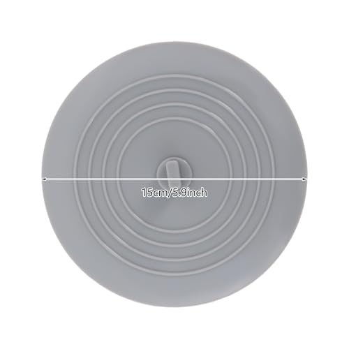 2 Pack 6×6 Inch Silicone Tub Stopper Shower Drain Cover Bathtub Drain Stopper Sewer Anti-Odor Mat Deodorizing Drain Plugs for Kitchen Bathroom Laundry