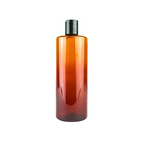 Plastic Amber Bottles (Pack of 48) - 1oz Amber Plastic Bottle with Screw Caps; Used as Reusable Shampoo, Lotion, Travel and Body Wash Container - size: 1 oz 48 pack