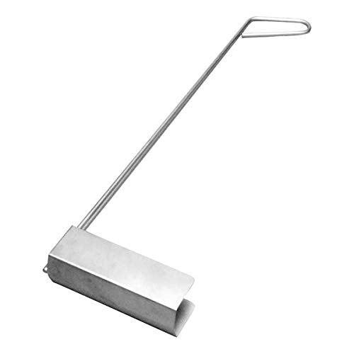 V-Shaped Deep Fryer Strainer Scoop – Frying, Scooper, Skimmer Spoon - Heat Resistant to 750F - Oil & Food Crumbs Strainer for Diner, Restaurant & Hotel by FryOilSaver Co. - style: Scoop