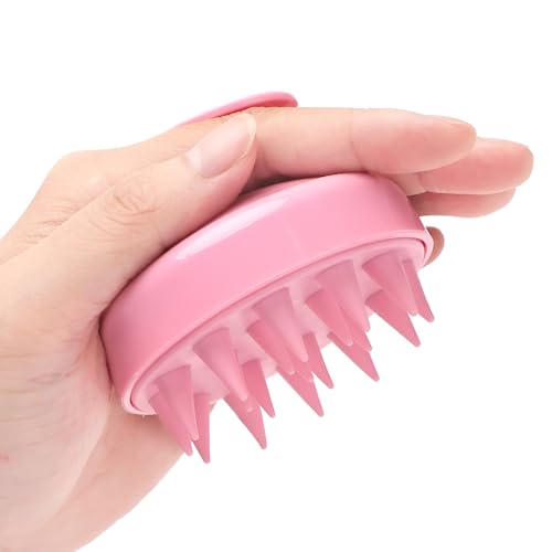 Hair Scalp Massager Shampoo Brush & Root Comb Applicator Bottle Set, Silicone Scalp Scrubber Hair Dye Bottle for Hair Care.