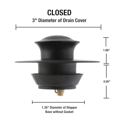 Danco EZ Drain Cover in Matte Black, (12355) - color: Matte Black