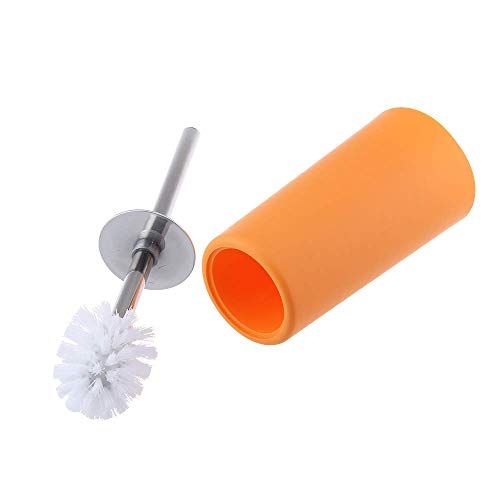6Pcs Bathroom Accessory Tumbler Toothbrush Holder Bin Soap Dish Dispenser (Orange) - color: Orange