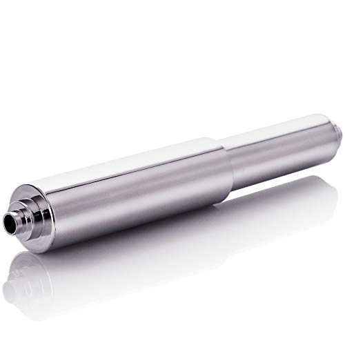 Universal Plastic Spring Loaded Toilet Paper Roll Holder Replacement, Chrome (1, Chrome) - color: Chrome