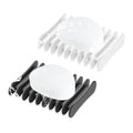 2 Pcs Self Draining Silicone Soap Holder - Waterfall Design Soap Dishes for Bathroom, Keeps Soap Bars Dry & Clean (Black+White) - color: Black+white