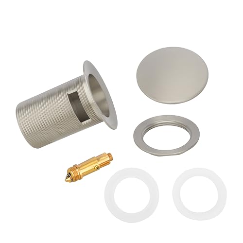 Freestanding Bathtub Drain Pop-up Stopper - Suitable for Most Bathtubs, Compatible With Rough-in Kit (Brushed Nickel Finish) - color: Brushed Nickel Finish