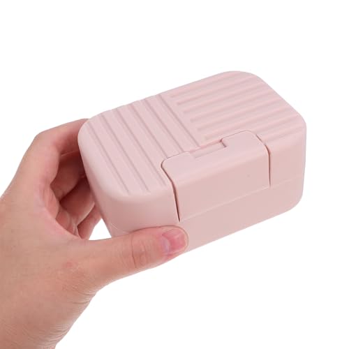 PRETYZOOM Portable Travel Soap Box Waterproof Soap Container with Lid for Outdoor Camping Gym Bathroom Use 8pcs Pink Blue Storage Case Set