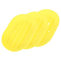 uxcell 3Pcs Small Soap Dish, Silicone Bathroom Soap Holder Oval Shape Bar Soap Dish Self-Draining Soap Tray with Holes for Shower, Bathroom, Kitchen, Counter Top (Yellow) - color: Yellow