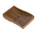 Wood Self-Draining Bar Soap Holder, Soap Dish with Draining, 3 Holes Design Keep Soap Saver Tray/Sponge Holder Dry, Bathroom/Kitchen Soap Case, Brown - color: Brown