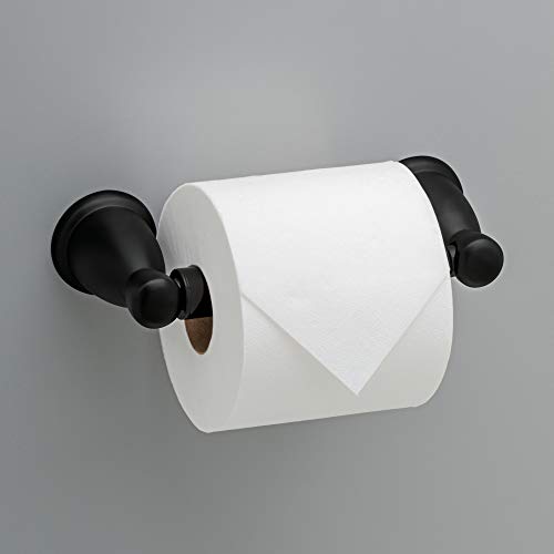 Franklin Brass 3-Piece Matte Black Bathroom Set Towel Rack, Ring, Toilet Paper Holder| Kinla Bath Accessories - color: Matte Black, style: 3-Piece Bath Accessory Set