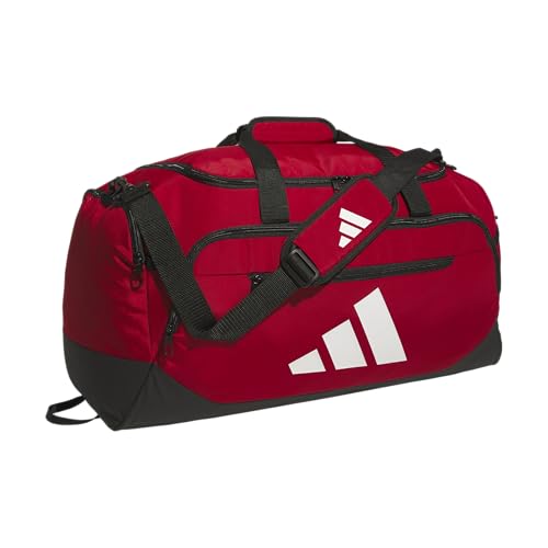 adidas Defender 5 Duffel Bag for Sports, Gym and Travel, Team Power Red 2/White, OSFA - color: Team Power Red 2/White, style: Medium (59l)