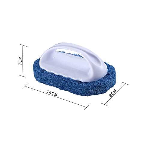 Scouring Pad Brush kit 8 Pieces, Cleaning Brush with Handle, Dish Scrub Brush, Bathroom Brush, Sink Scrub Brush