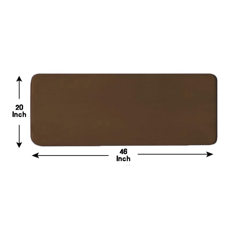 Madeals Long Memory Foam Bathroom Rug Sets 5 Piece Ultra Absorbent Runner Bath Mat for Bathroom - Non-Slip 5 Piece Bathroom Mat Set Carbon Brown - color: Brown, size: L-20"x 46"/20"x 32"/17"x 24"/Contour/Lid Cover