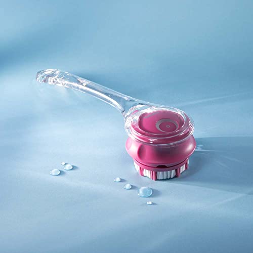 Beurer FC55 Electric Body Scrubber for Exfoliating and Massage, Waterproof for Showering, Cordless and Rechargeable, Spinning Skin Cleansing Brush with 2 Attachments - style: FC55 - Rechargeable, Removable Handle