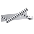 FORIOUS Toilet Paper Holder Wall Mount, Stainless Steel Rustproof Double Post Pivoting Tissue Roll Holder for Bathroom, Commercial Toilet Paper Dispenser (Chrome, Modern Square 1 Pack) - color: Chrome