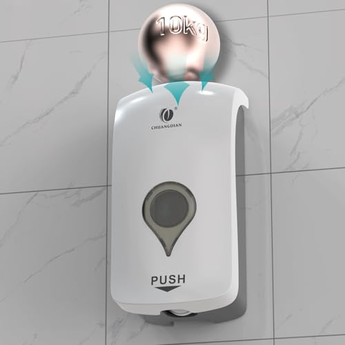 Manual Foam Soap Dispenser, 35oz (1000ml) Commercial Refillable Foaming Soap Dispenser-White, CHUANGDIAN - color: White
