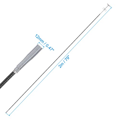 HARFINGTON Flexible Grabber Claw Pick Up Tool 79 Inch 4 Claws Stainless Steel Sewer Cleaning Hook Unclog Sink Sewer Hair Drain Cleaner Tool Sink Unclogger for Toilet Bathtub Sewer Grey - color: Gray, size: 79 Inch