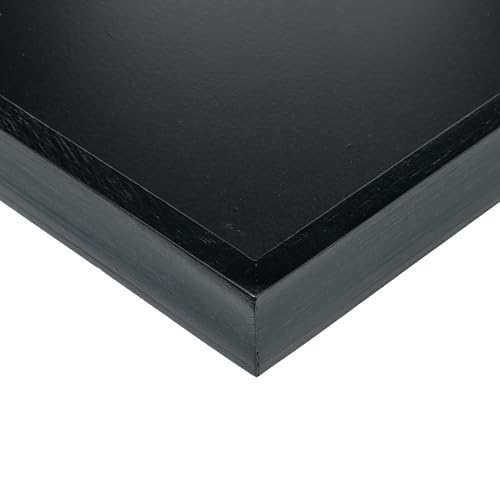 Natural Bamboo Serving Tray Platter 13 x 9 Rectangular, Black - color: Black, size: 13" x 9" x 1.2"