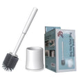 Ring King Toilet Ring Remover Silicone Toilet Brush and Holder Set| This Bathroom Accessory Brush and Holder Easily Scrub Grime, Mineral deposits, and Hardwater Rings from Toilet Bowls.