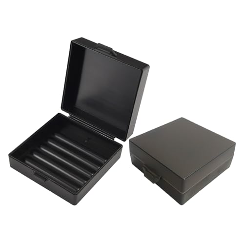 Soap Holder 2 Pack, Shower Bar Case Box Fit Dr Squatch, Waterproof Travel Container with Lid, Square Bathroom Soap Dish for Camping Gym Outdoor Traveling (Black/Clear Black) - color: Black /Clear Black