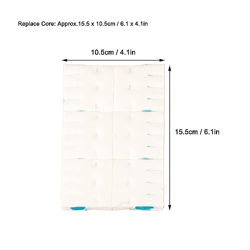 Disposable Toilet Brush Replacement Refills 12 Count Toilet Bowl Scrubber Pads for Easy Cleaning