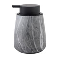 12Oz Ceramic Liquid Soap Dispenser - Modern Lotion Hand Soap Dispenser with Easy-to-Press Black Pump, Reusable and Refillable Dish Soap Dispensers for Bathroom & Kitchen, Marble Grey - color: Marble Grey, style: Liquid Pump
