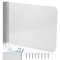 Amylove 15 x 12 Inch Stainless Steel Splash Guard Stainless Steel Wall Mount Guard with Screws for Bathroom Sink Side Sink Splash Prep Sinks Protector for Commercial Kitchen Restaurant - size: 15 x 12 Inch